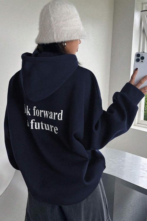 Mr. Everyting Baskılı Oversize Sweatshirt