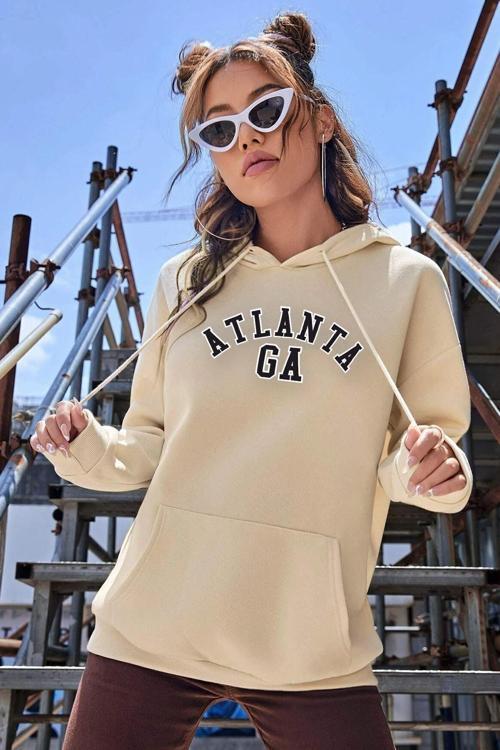 Unisex Atlanta Baskılı Sweatshirt