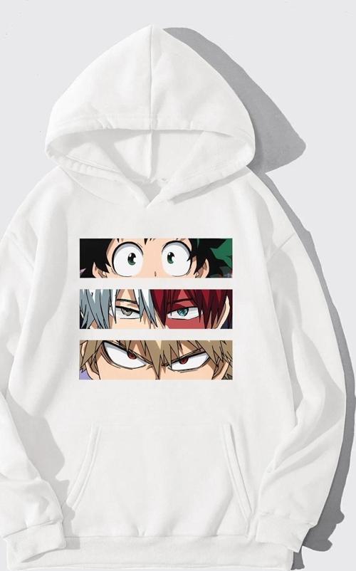 Unisex Makima Hugging Denji Baskılı Sweatshirt