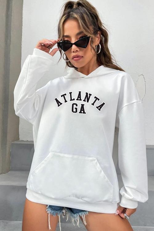 Unisex Atlanta Baskılı Sweatshirt