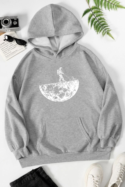 Unisex Uzay Temalı Sweatshirt