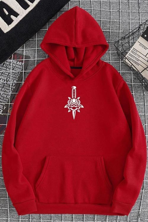 Unisex Skullcracked Baskılı Sweatshirt