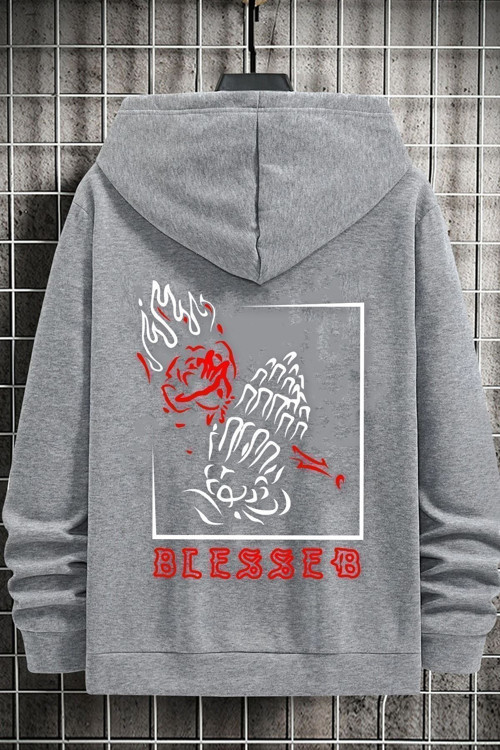 Unisex Blesseb Baskılı Sweatshirt