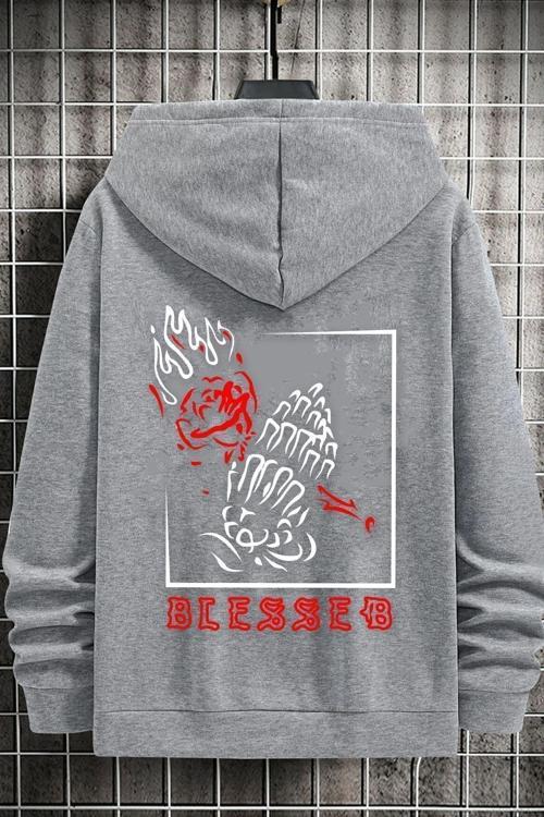 Unisex Blesseb Baskılı Sweatshirt