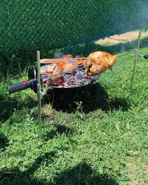 Campout Tavuk Çevirme Aparatı
