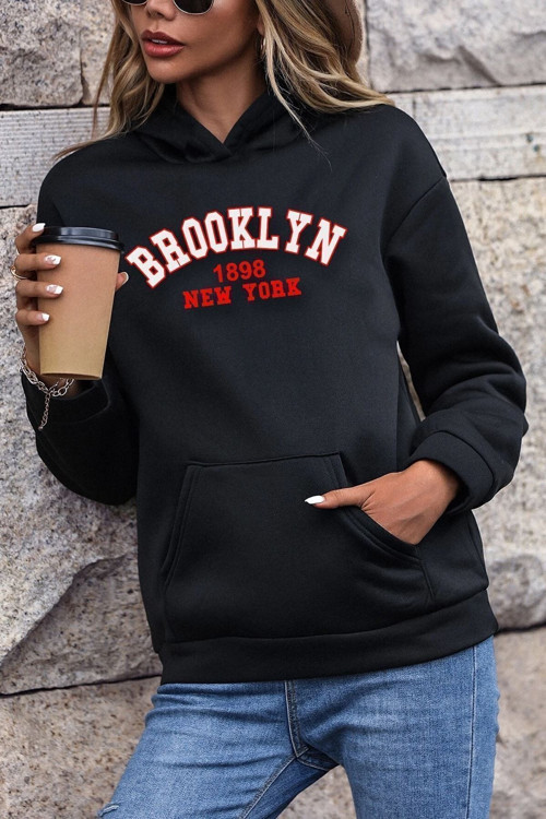 Unisex Brooklyn Baskılı Sweatshirt