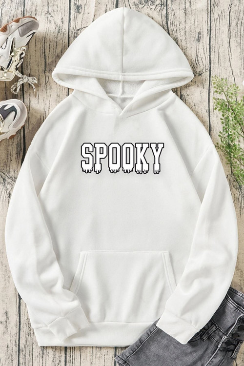Unisex Spooky Baskılı Sweatshirt