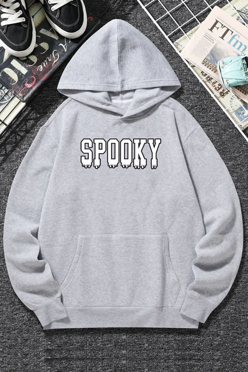 Unisex Spooky Baskılı Sweatshirt