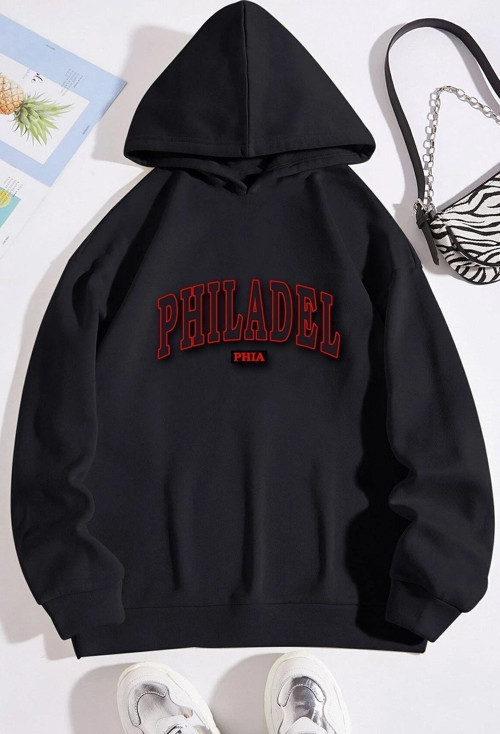 Unisex Philadelphia Baskılı Sweatshirt