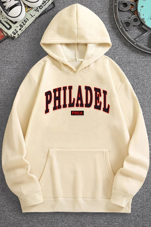 Unisex Philadelphia Baskılı Sweatshirt