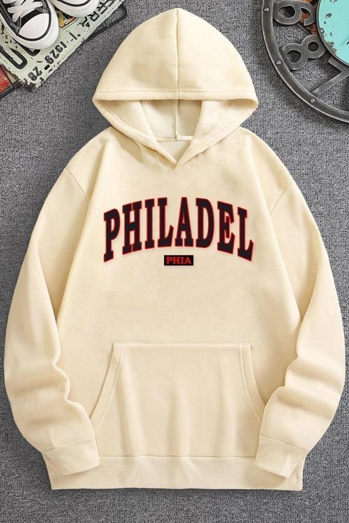 Unisex Philadelphia Baskılı Sweatshirt