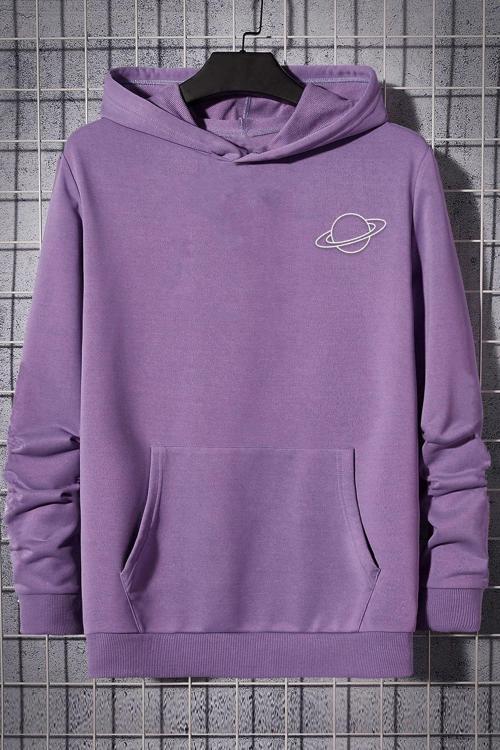 Unisex Saturn Baskılı Sweatshirt