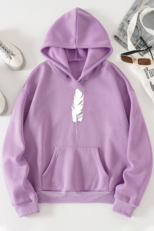 Unisex Tüy Baskılı Sweatshirt