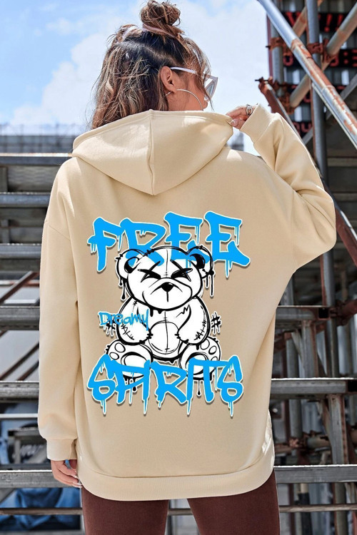 Free Grafiti Sırt Baskılı Sweatshirt