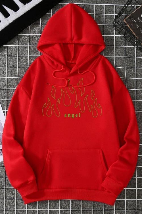 Unisex Green Angel Fire Sweatshirt
