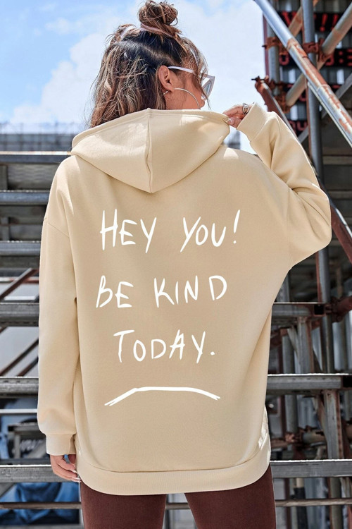 Unisex Oversize Hey you Baskılı Sweatshirt
