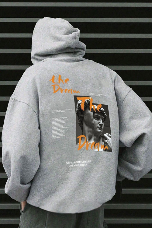 The Dream Baskılı Unisex Oversize Sweatshirt