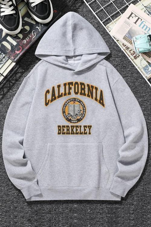 Unisex California Baskılı Sweatshirt