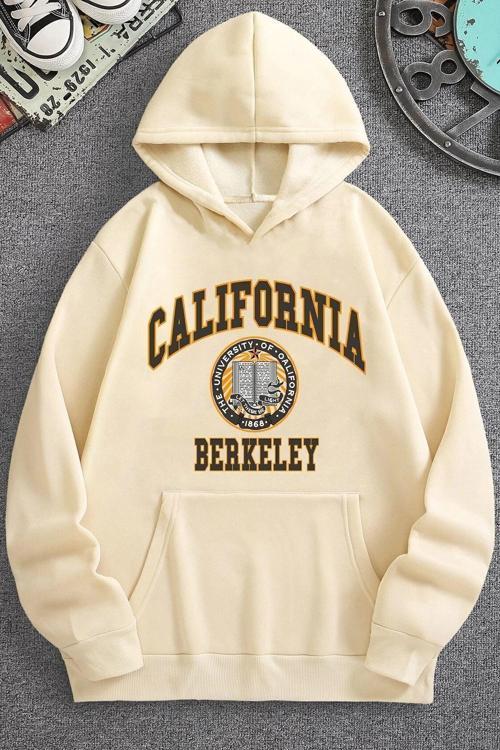 Unisex California Baskılı Sweatshirt