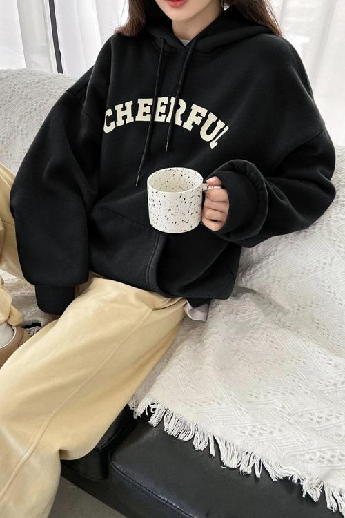 Unisex Cheerful Baskılı Sweatshirt