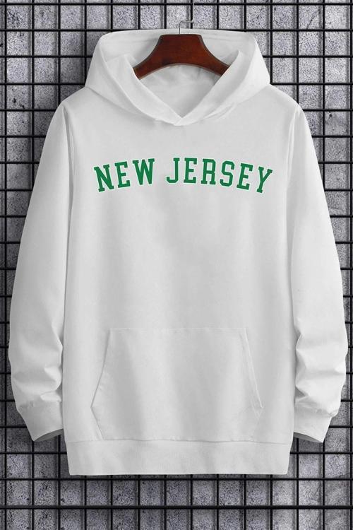 Unisex New Jersey Baskılı Sweatshirt