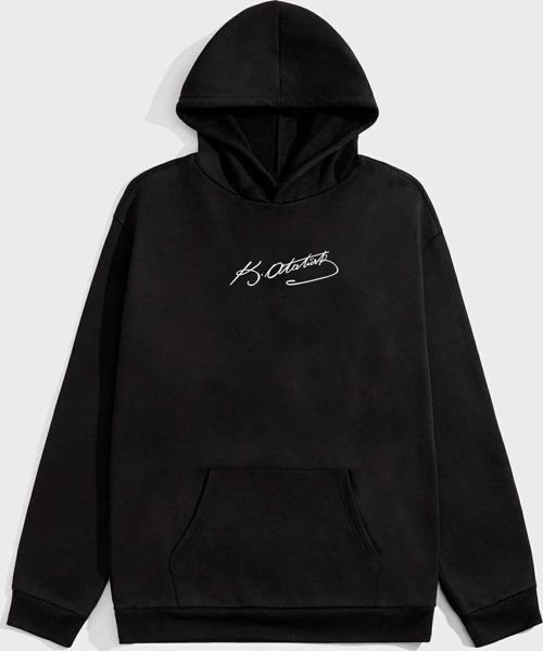 Unisex K.Atatürk Imza Baskılı Sweatshirt
