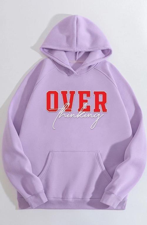 Unisex Over Thinking Baskılı Sweatshirt