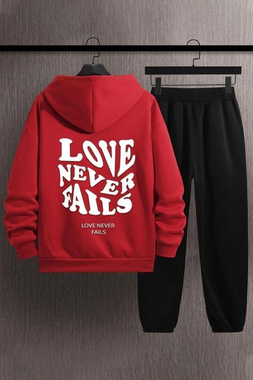 Unisex Love Baskılı Eşofman Takımı