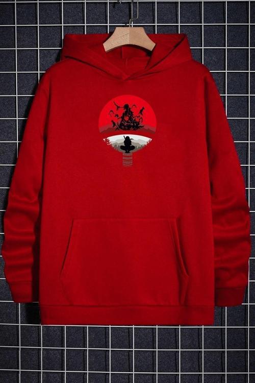 Unisex Itachi Uchiha Baskılı Sweatshirt