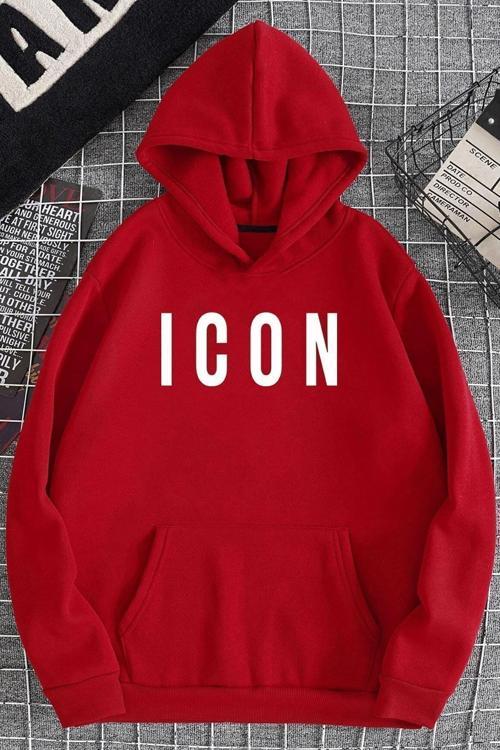 Unisex Icon Baskılı Sweatshirt