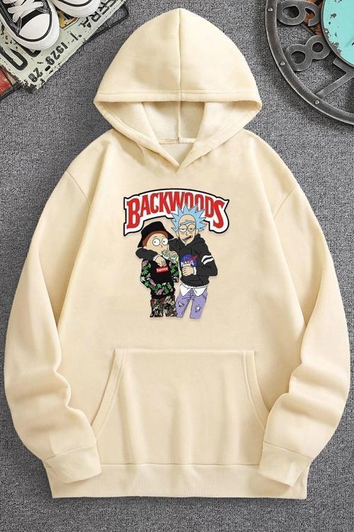 Unisex Backwoods Baskılı Sweatshirt