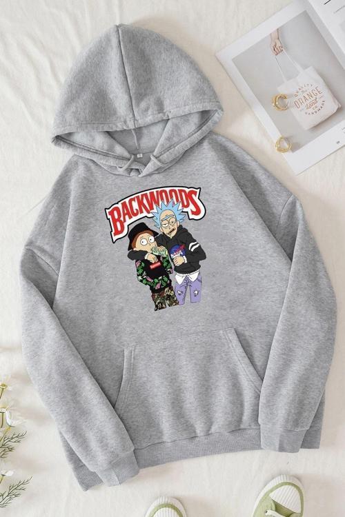 Unisex Backwoods Baskılı Sweatshirt