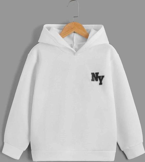 Ny Baskılı Erkek - Kız Çocuk Rahat Kalıp Sweatshirt