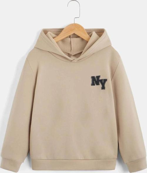 Ny Baskılı Erkek - Kız Çocuk Rahat Kalıp Sweatshirt