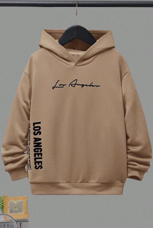 Los Angles Baskılı Erkek - Kız Çocuk Rahat Kalıp Sweatshirt