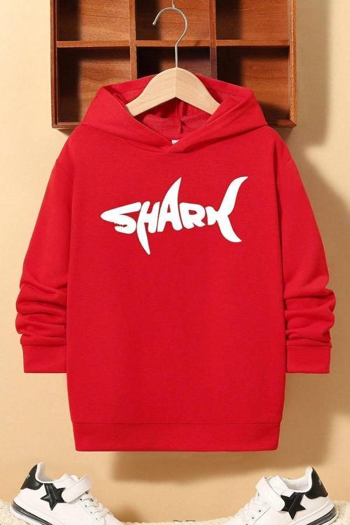 Çocuk Shark Baskılı Sweatshirt