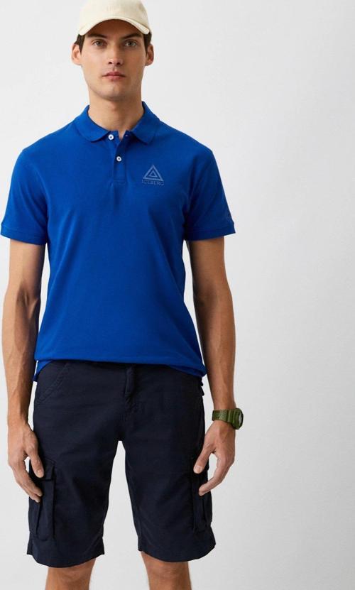 ICE3MPL01 Triangle Polo T-Shirt Blue