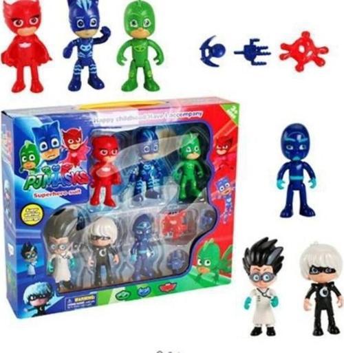 Pijamaskeliler Pjmasks Figür Oyuncakları 10'lu Set