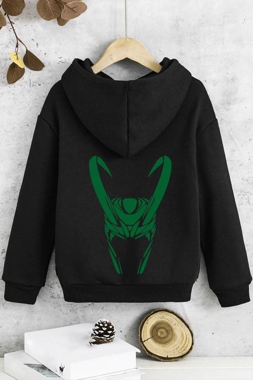 Çocuk Floki Baskılı Sweatshirt