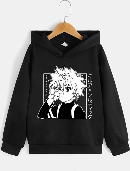 Çocuk Killua Zoldyck Baskılı Sweatshirt