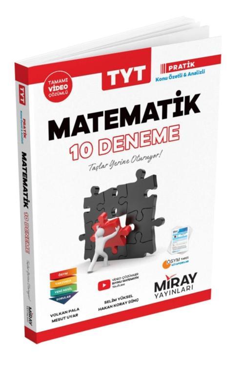 2021 Tyt Matematik 10 Deneme Kitabı Miray Yayınları - Aydın Yayınları