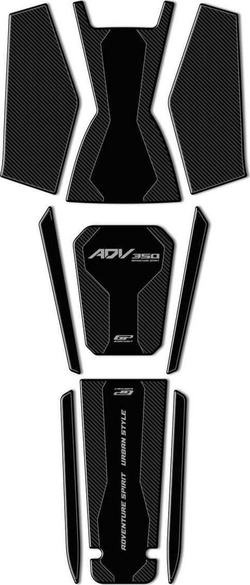Honda ADV 350 2023-2024 Uyumlu Tank Pad Seti Karbon