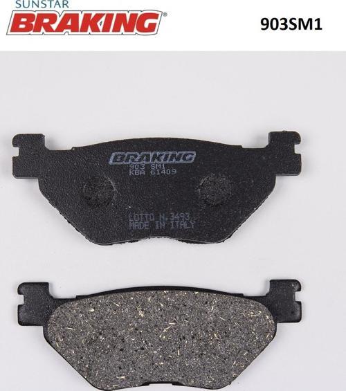 YARI METALİK ARKA FREN BALATASI / YAMAHA / XVS MIDNIGHT STAR / 1300cc / ARKA  / 2007-2008-2009-2010-2011-2012-2013-2014-