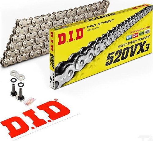520-116Vx3 2017-2023 Suzuki GSX-R 250 Uyumlu Zincir Vx3 Xring Silver (Gümüş) Renk