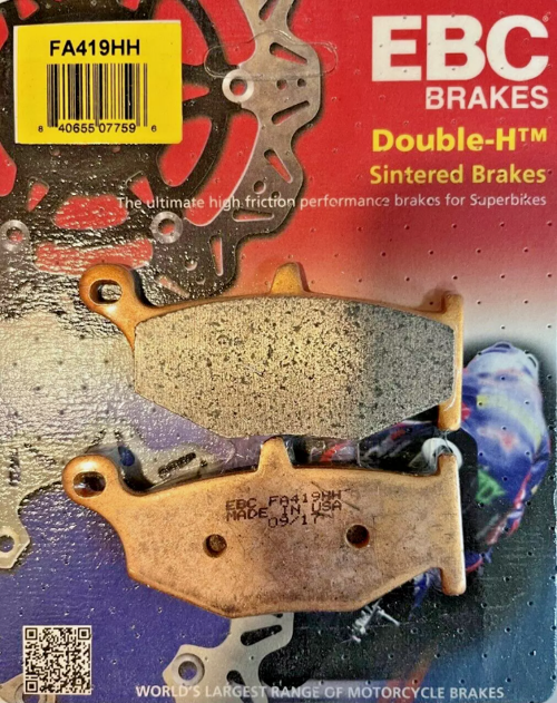 Fa419Hh 2006-2010 Suzuki GSX-R 750 Srad Uyumlu Arka Fren Balatası Sinterli Balata