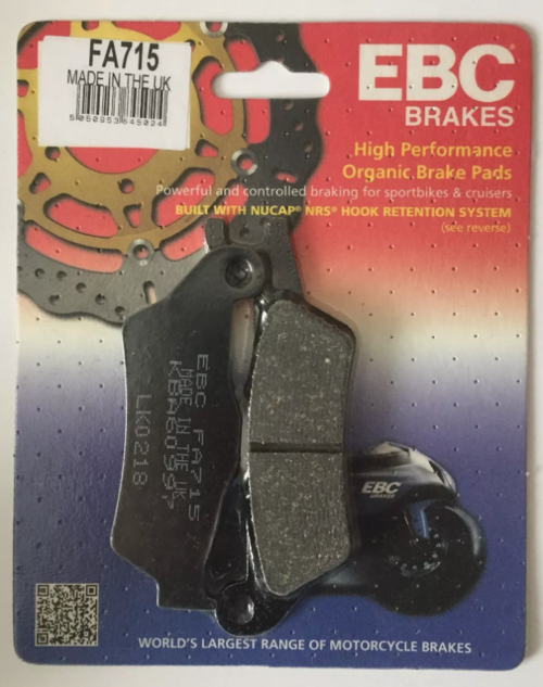 Fa715 2017-2024 Suzuki GSX-R 125 Uyumlu Ön Fren Balatası Organik Balata