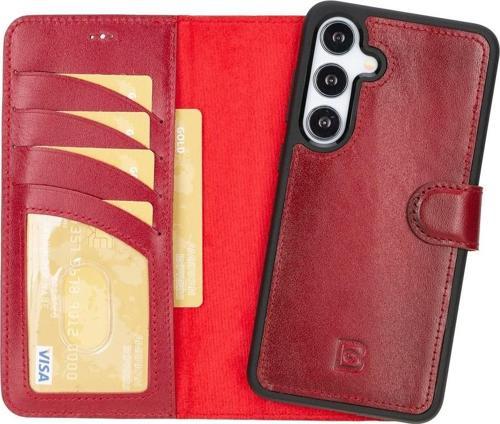 Samsung Galaxy S24 Plus Uyumlu Deri Cüzdanlı Kılıf V4E