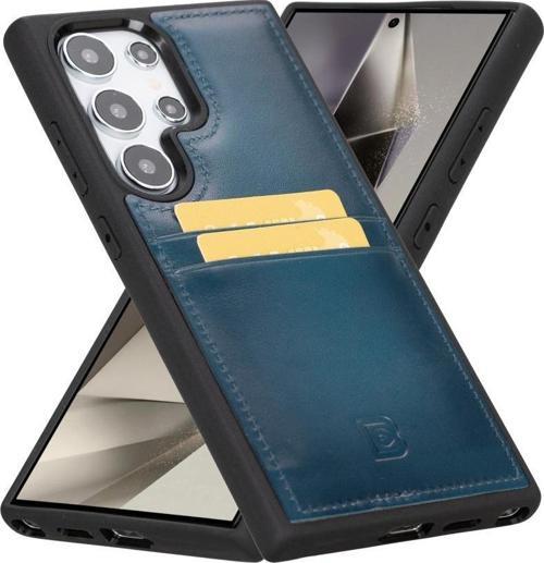 Samsung Galaxy S24 Ultra Uyumlu Deri Arka Kapak FXCP BRN4EF