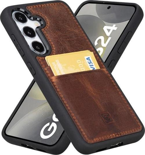 Samsung Galaxy S24 Uyumlu Deri Arka Kapak FXCP G2