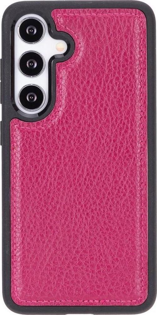 Samsung Galaxy S24 Plus Uyumlu Deri Arka Kapak Gül Kurusu